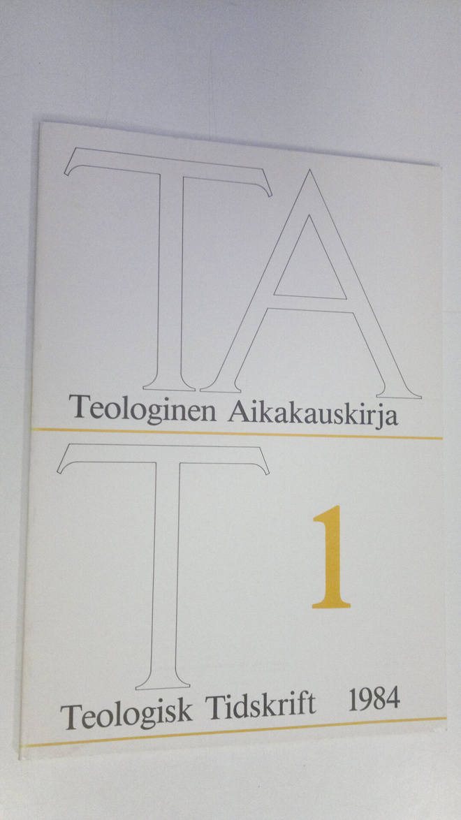 Teologinen aikakauskirja 1/1984