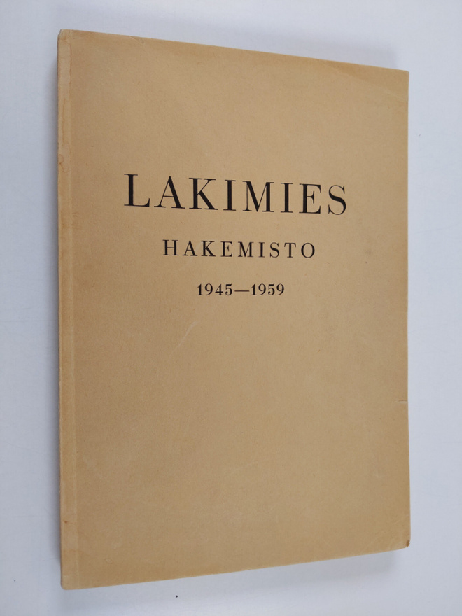 Lakimies hakemisto 1945-1959