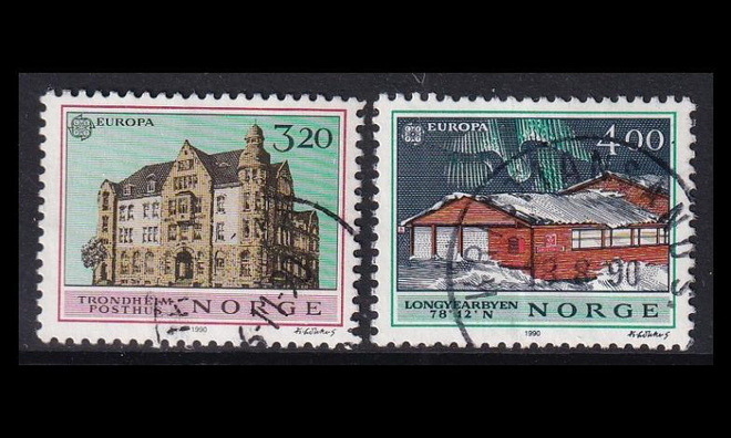 Norja 1046-7 o Europa postirakennuksia (1990)