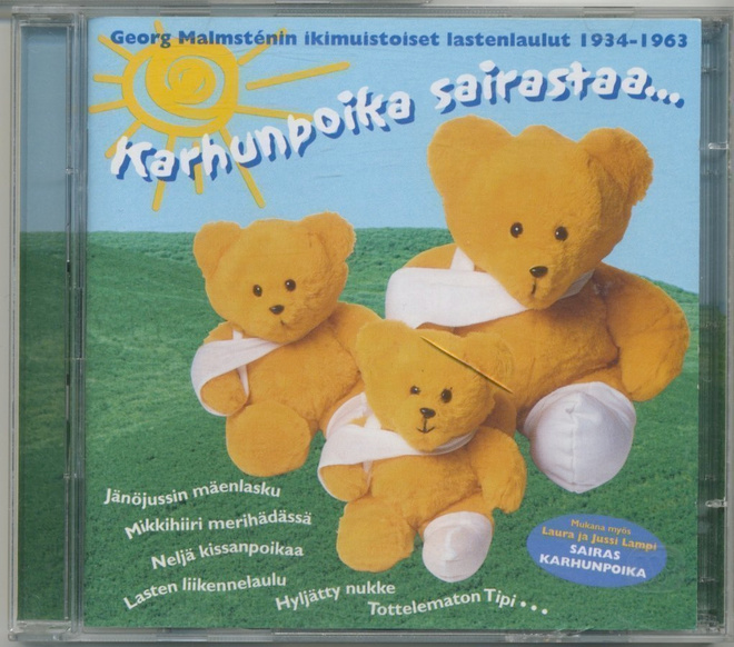 KARHUNPOIKA SAIRASTAA 2CD 2002 Georg Malmstenin lastenlaulut