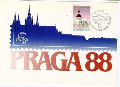 1988 Praga88 näyttelykortti