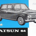 1964 Datsun Bluebird esite - KUIN UUSI - suomalainen - pikkukuva 1