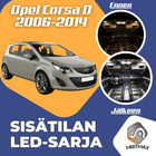 Opel Corsa D Sisätilan LED-sarja 11-osainen - pikkukuva 1
