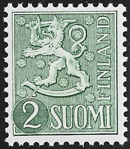 1954 M-54 Leijona 2 mk kellertävänoliivinvihreä ** Lape 427a