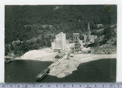 Sipoo ilmakuva Kalkkitehdas 1958 kuva. Jansson