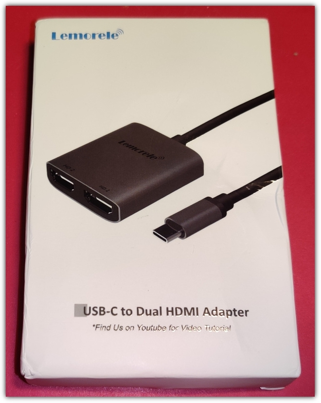 USB C - 4K Dual HDMI -sovitin / adapteri  #29552
