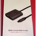 USB C - 4K Dual HDMI -sovitin / adapteri  #29552 - pikkukuva 1