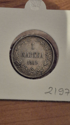 1 markka 1907, Suomi