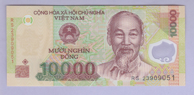 Vietnam 10000 Dong v.2023 UNC P-119 Polymer