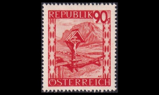 Itävalta 849 ** Maisemia 90 g (1947)
