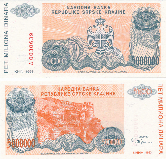 Croatia 500.000 Dinara 1993 #498