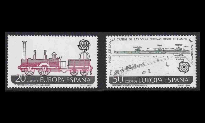 Espanja 2828-9 ** Europa liikenne ja viestintä (1988)