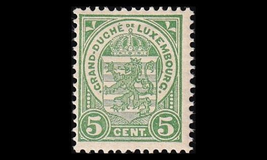 Luxemburg 87 * Käyttösarja vaakuna 5 C (1907)