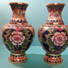 CLOISONNE KORISTE VAASIPARI (2 kpl) , korkeus 15cm - pikkukuva 1