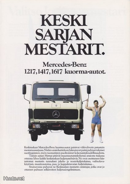 Mercedes-Benz keskiraskaat kuorma-autot -esite, 1983