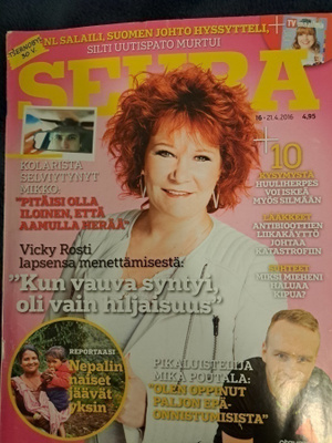 Seura lehti nro 16/21.4.2016