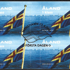 Åland 2004 ÅV 13 Ahvenanmaan lippu EP leima NELILÖ LaPe 234 - pikkukuva 1