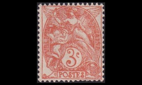 Ranska 88xa ** Käyttösarja Allegorie 3 C (1900)