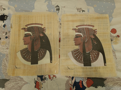 Egyptiläinen papyrus maalaus