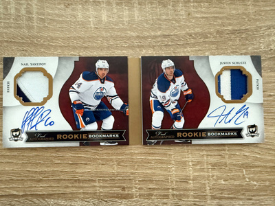 2013-14 The Cup Bookmarks Nail Yakupov Justin Schultz /25