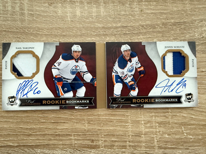 2013-14 The Cup Bookmarks Nail Yakupov Justin Schultz /25
