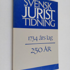 Svensk juristtidning 1734 års lag 250 år - pikkukuva 1