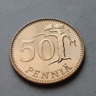50 penniä, UNC, v. 1987 M - pikkukuva 1