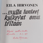 Eila Hirvonen : ...mutta tunteet kulkevat omia teitään (s... - pikkukuva 3