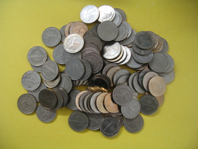 1 markka kolikot 100 kpl - 1993 alkaen