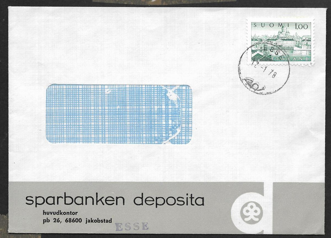 Postilähetys - Yl.m. 1mk (LAPE 561) Esse 12.1.1978