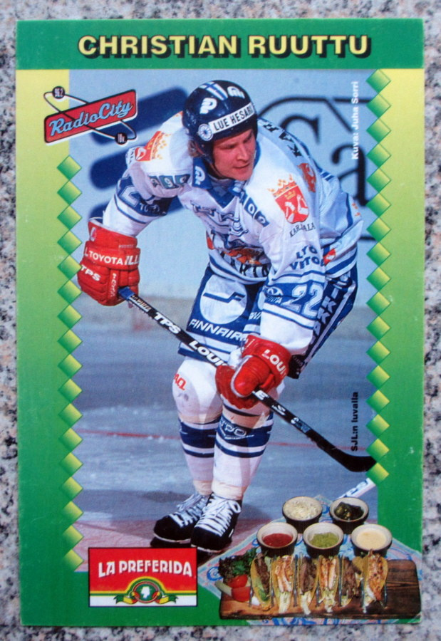 Christian Ruuttu Radio City postikortti
