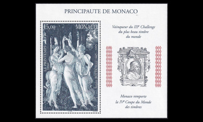 Monaco 2264_IIBL74 ** Maailman kaunein postimerkki (1997)