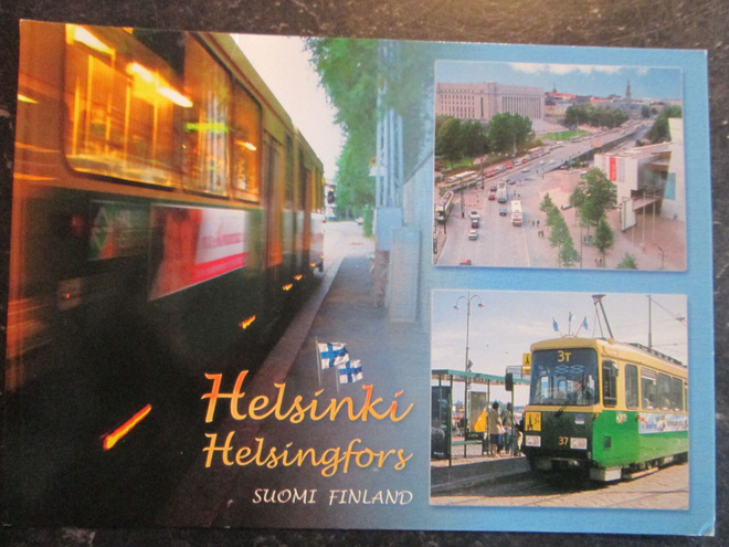 KULKEMATON HELSINKI MONIKUVAKORTTI MANNERHEIMINTIE