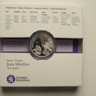 Suomi 2015 10€ Jean Sibelius - Proof - hopeaa - - pikkukuva 4