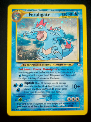 Pokemon kortti Feraligatr Neo Genesis holo