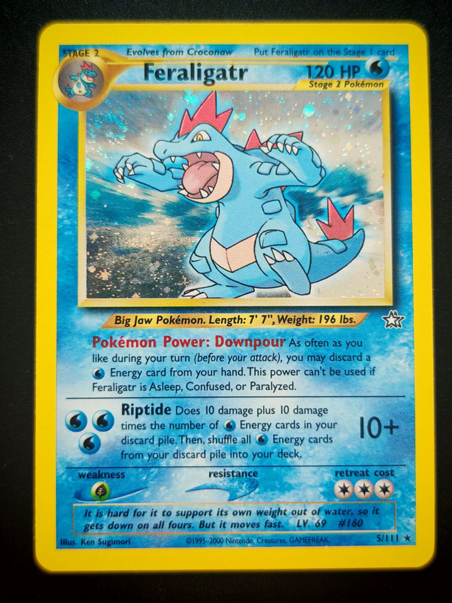 Pokemon kortti Feraligatr Neo Genesis holo