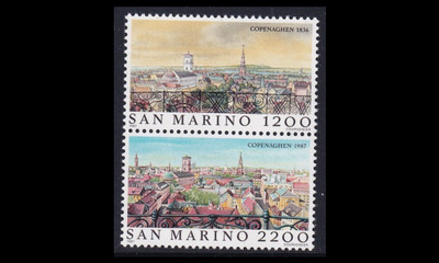 San Marino 1375-6p1 ** Maailman kaupunkeja Kööpenhamina (1