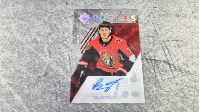 Brady Tkachuk 2019-20 Clear Cut Ultimate Rookies