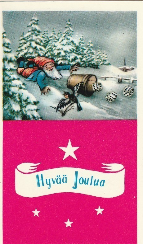 VANHA POSTIKORTTI - HYVÄÄ JOULUA (AMI3-S1)