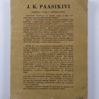 J.K. Paasikivi : Itsenäisyys-rauha-valtiollinen sivistys - pikkukuva 2