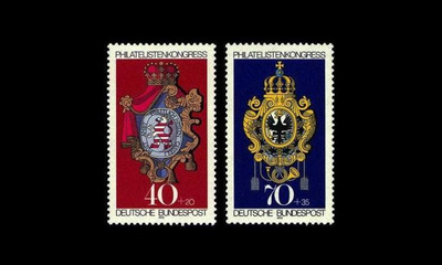 Saksa 764-5 ** Postimerkkinäyttely IBRA (1973)
