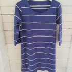 My wear siniharmaa raidallinen tunika kokoa L. - pikkukuva 1