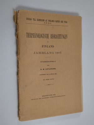 K. M. Levander : Tierphänologische Beobachtungen in Finla...
