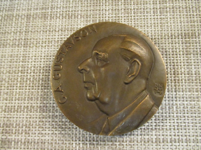 C. A .Gustavson mitali 1974./Raimo Heino 74.