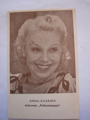VANHA Postikortti Elokuva Näyttelijä Kaarina Salonoja 1941