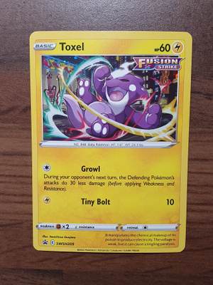 Pokemon Toxel SWSH209 Holo Promo