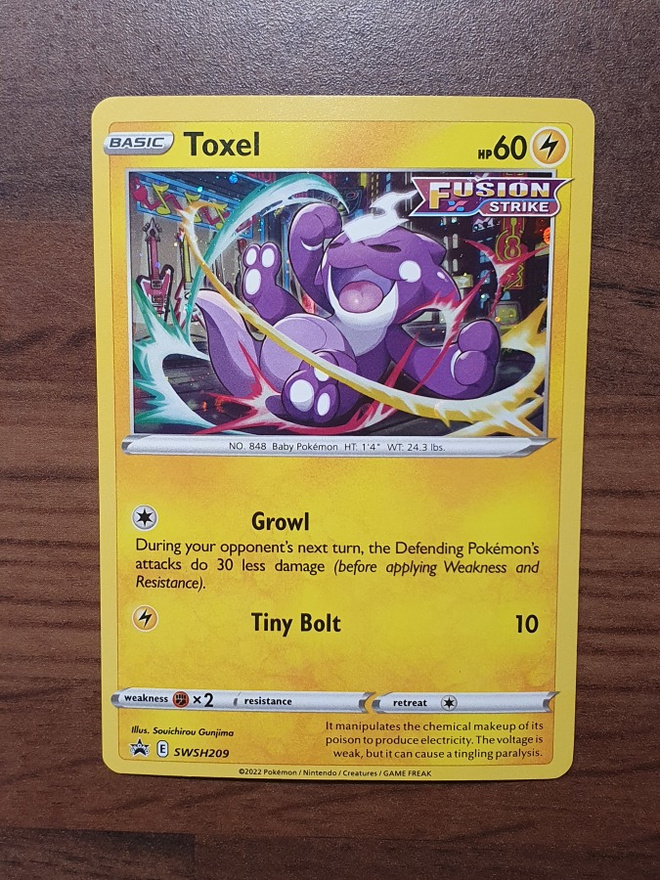 Pokemon Toxel SWSH209 Holo Promo