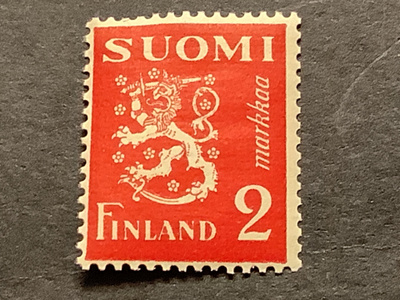 197/ 1936 M30 Leijona punainen 2 mk ** postituore