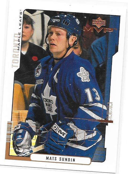 2000-01 Upper Deck MVP #167 Mats Sundin Toronto Maple Leafs
