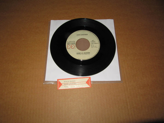 Juice Leskinen 7" Anne Ja Jacques/Pedro v.1977+ JB Lappu